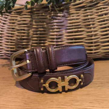 새상품급 Ferragamo 페라가모 벨트 가죽 간치니