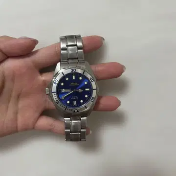 CASIO 쿼츠 손목시계 파랑 다이얼 EF-200