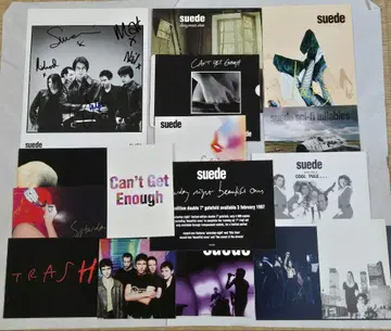 suede 스웨이드 친필 사인 엽서 레코드 CD 케이스