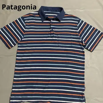 Patagonia 파타고니아 스트라이프 반팔 피케 셔츠 S 코튼 100