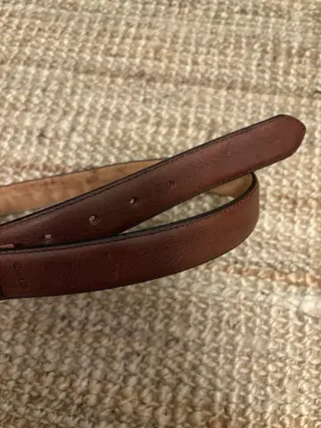 hed mayner brown pin- buckle belt
