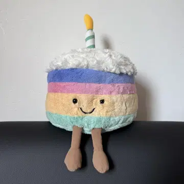 신작 새상품 젤리캣 봉제 인형 케이크 벌스데이 레인보우 생일
