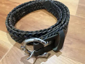 ALZUNI 가죽 뜨개질 메쉬 벨트 슈 호스