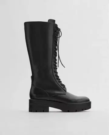 ZARA 가죽 롱부츠