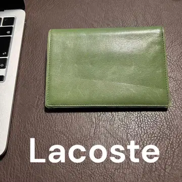 Lacoste 라코스테 가죽 반지갑 그린