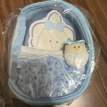 초롱초롱한 눈망울의 생굴 오메카시 오후통 파우치 미즈이로 스카이블루