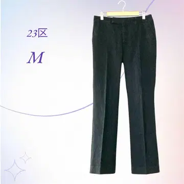 23구 / 플레어 팬츠 센터 프레스 블랙 M 사이즈