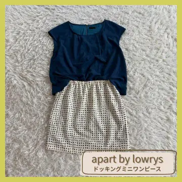 apart by lowrys 도킹 미니 원피스 반팔 네이비/화이트