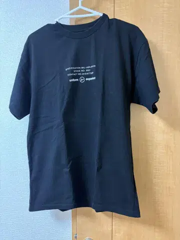 uniform experiment MIL-UEN-21AW 블랙 티셔츠