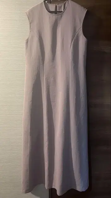 연한 핑크 슬리브리스 원피스 38 사이즈