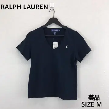 택 포함 새상품 Ralph Lauren V넥 티셔츠 M 사이즈 블루