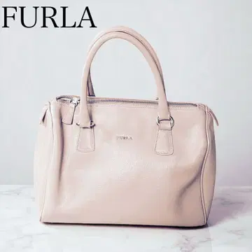 FURLA 훌라 핸드백 새상품급 옅은 핑크 계열