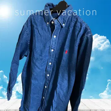 90s Ralph Lauren 랄프 로렌 데님 셔츠 버튼 다운 M