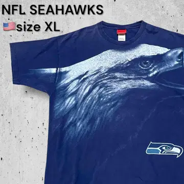 US 수입 구제 의류 NFL 시애틀 시호크스 티셔츠 XL 사이즈 네이비