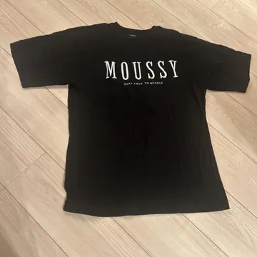 MOUSSY 블랙 T셔츠 FREE 사이즈