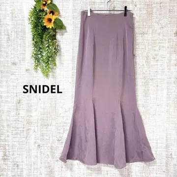 SNIDEL 머메이드 스커트 모브 핑크 계열 사이즈 1 사이드 슬릿
