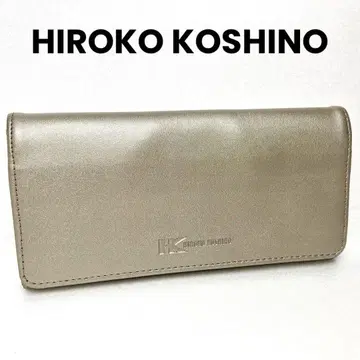 새상품급 HIROKO KOSHINO 히로코코시노 장지갑 골드