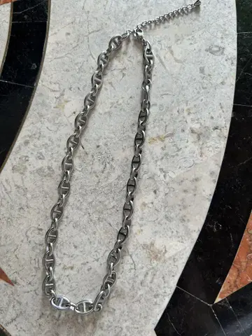 써지컬 스테인리스 닻 목걸이 40cm