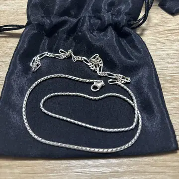 vintage silver 925 목걸이 체인 피가로 45cm