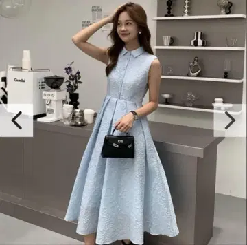 NS JACQUARD HEPBURN DRESS / 자카드 원피스