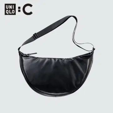 유니클로 C 레더 터치 라운드 백 블랙