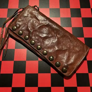 carlife Vintage studs leather wallet