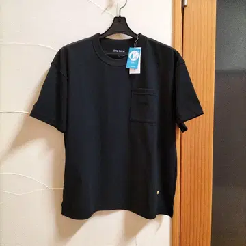 택 포함 미사용 새상품 골든베어 블랙 포켓 부착 티셔츠