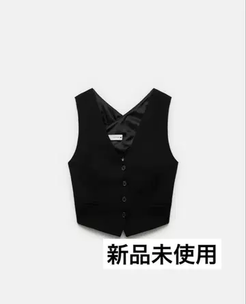 ZARA ZW COLLECTION 블랙 베스트 XS