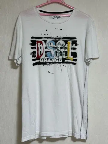 Desigual 데시구알 자수 로고 반팔 티셔츠 M