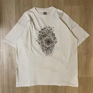 플라워 티셔츠 플라워 T 해바라기 빈티지 티셔츠