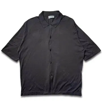 컨디션 최상 JOHN SMEDLEY 씨 아일랜드 코튼 셔츠 반팔 L