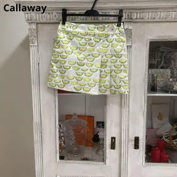 새상품급 Callaway 캘러웨이 큐롯 스커트 S 키위