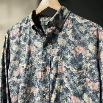 SUGAR CANE 슈가케인 꽃무늬 셔츠 L