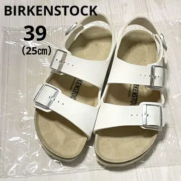 BIRKENSTOCK 버켄스탁 밀라노 화이트 39 여성용