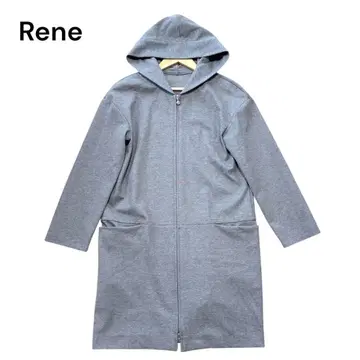 새상품급 Rene 르네 롱 후드티 원피스 집업 그레이 34
