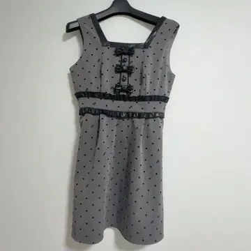 pium 하트 플로키 프릴 벨트 JSK