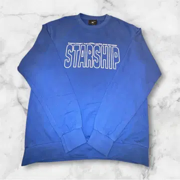 스페이스X 아메카지 맨투맨 블루 M 사이즈 기업 STARSHIP