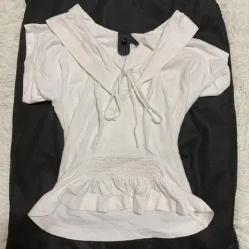 [레어] 베른하르트 빌헬름 반팔 블라우스 아카이브 변형 S 화이트