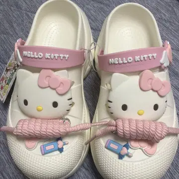 HELLO KITTY 사보 샌들 화이트