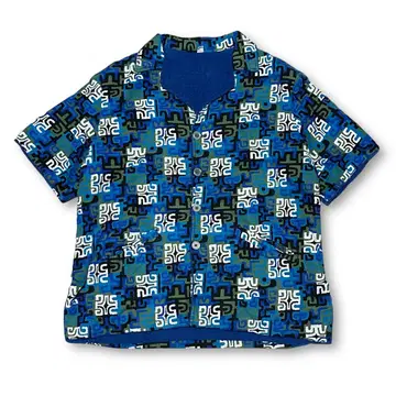 60s-70s Cotton Pile Liner Beach Shirt