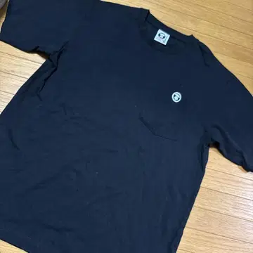 AAPE NOW 블랙 티셔츠 포켓 L