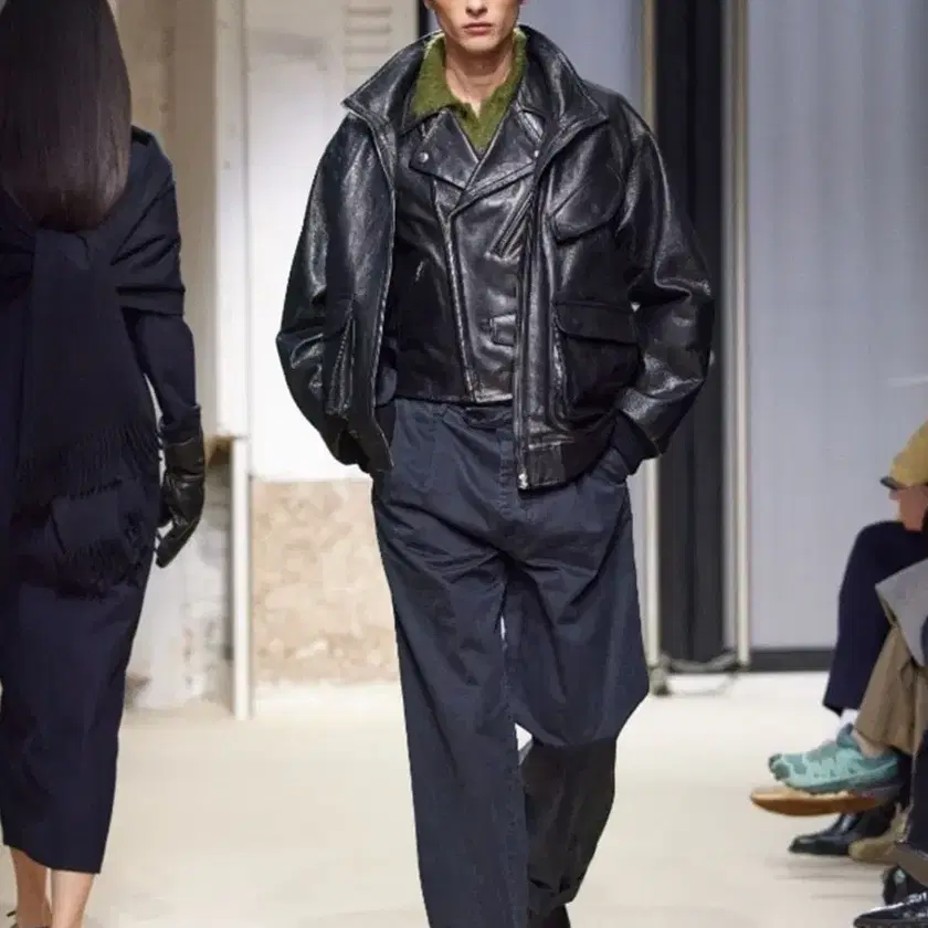 オーラリー 24AW LAMB LEATHER ZIP BLOUSON サイズ3 AURALEE | 오라리 [3] Auralee AURALEE LAMB LEATHER ZIP
