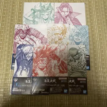ONEPIECE 양 날개 결전 클리어 파일 세트 판매