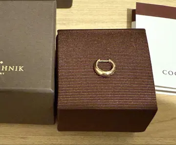 COCOSHNIK K10 월갑 중절 귀걸이 골드 후프 귀걸이 (낱개)