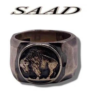 SAAD 사드 실버 반지 925 버팔로 반지 13호
