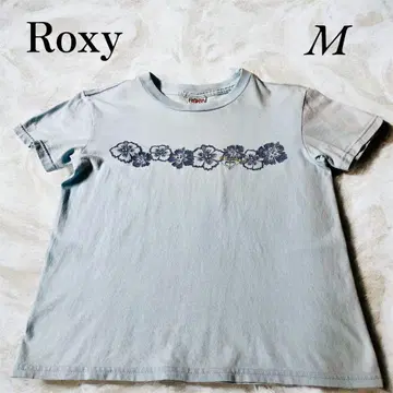 [레어] ROXY 록시 티셔츠 서프 빈티지 USA제 M 스카이블루