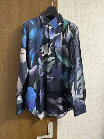 Paul Smith 폴스미스 긴팔 올 패턴 꽃무늬 셔츠 M 새상품급