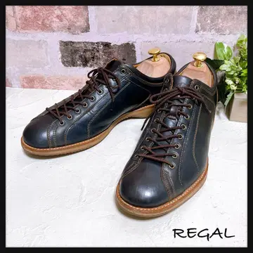 [ REGAL 리갈 ] 가죽 스니커즈 몽키 슈즈 25.5 블랙 새상품급
