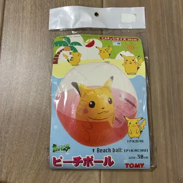 미개봉 새상품 초기 피카츄 비치볼 30cm TOMY 1997 당시