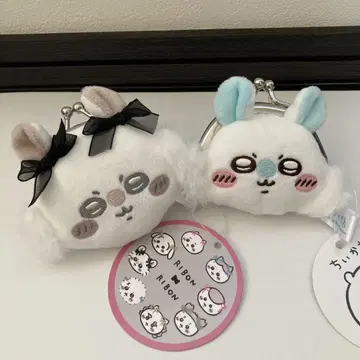 치이카와 미니 동전 지갑 리본 모몽가 2세트